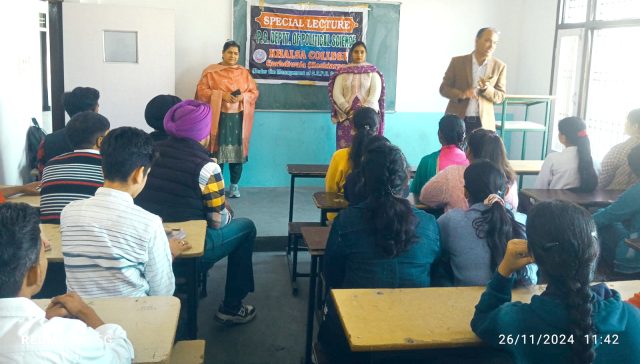 You are currently viewing ‘ਸੰਵਿਧਾਨ ਦਿਵਸ’ ਮੌਕੇ ਉੱਪਰ ਵਿਸ਼ੇਸ਼ ਲੈਕਚਰ ਕਰਵਾਇਆ ਗਿਆ