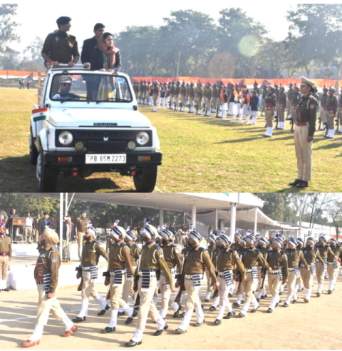 You are currently viewing 76ਵਾਂ ਗਣਤੰਤਰ ਦਿਵਸ : ਪੁਲਿਸ ਲਾਈਨ ਗਰਾਊਂਡ ’ਚ ਹੋਈ ਫੁੱਲ ਡਰੈਸ ਰਿਹਰਸਲ