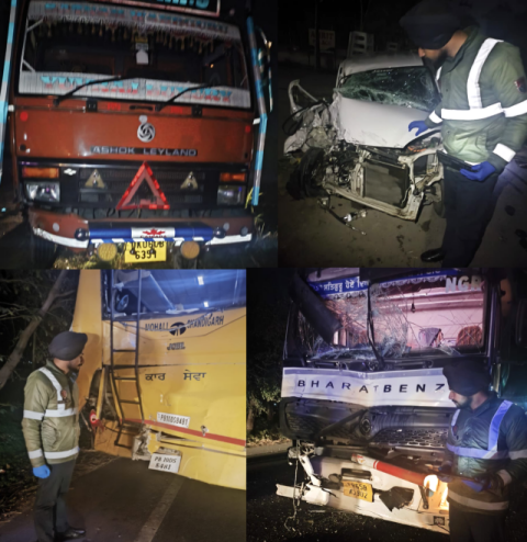 You are currently viewing गढ़दीवाला में हुए दो सडक हादसे में चार लोग घायल