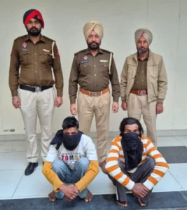 Read more about the article ਲੁੱਟ-ਖੋਹ ਕਰਨ ਸਮੇਂ ਕੀਤੇ ਕਤਲ ਦੇ ਦੋ ਦੋਸ਼ੀ ਮੋਟਰਸਾਈਕਲ ਅਤੇ ਪਿਸਟਲ ਸਮੇਤ ਕਾਬੂ