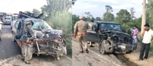 Read more about the article ਥਾਰ ਤੇ ਕਾਰ ਵਿਚਾਲੇ ਹੋਈ ਭਿਆਨਕ ਟੱਕਰ,9 ਲੋਕ ਹੋਏ ਜਖਮੀ