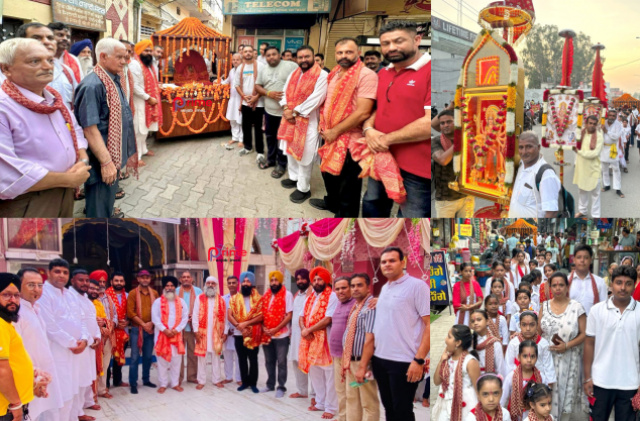 Read more about the article ਮਾਂ ਚਿੰਤਪੁਰਨੀ ਮੇਲੇਆਂ ਦੇ ਸਬੰਧ ‘ਚ ਸ਼ਕਤੀ ਮੰਡਲ ਸੋਸਾਇਟੀ ਵਲੋਂ ਹਵਨ ਯੱਗ ਅਤੇ ਧਵਜਾ ਫੇਰੀ ਸ਼ਰਧਾ ਭਾਵਨਾ ਨਾਲ ਕੱਢੀ