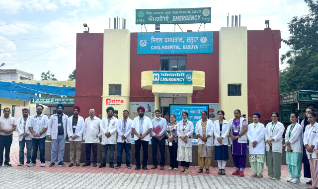 Read more about the article *ਸਿਵਲ ਹਸਪਤਾਲ ਦਸੂਹਾ ਦੀ ਪ੍ਰੀ ਅਸੈਸਮੈਂਟ ਕਾਇਆਕਲਪ ਮੁਹਿੰਮ ਤਹਿਤ ਚੈਕਿੰਗ ਮੁਕੰਮਲ*