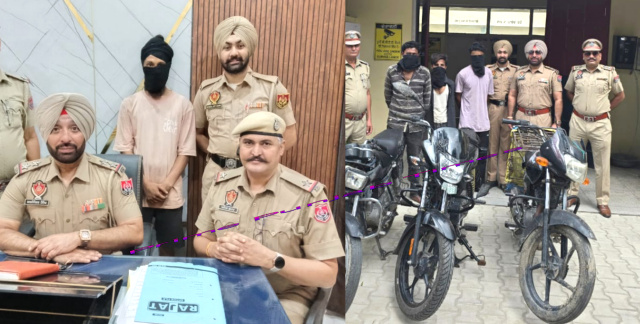 You are currently viewing ਦਸੂਹਾ ਪੁਲਿਸ ਨੇ ਐਨ.ਡੀ.ਪੀ.ਐਸ.ਐਕਟ,ਚੋਰੀ ਅਤੇ ਪੀੳ ਤਹਿਤ 05 ਦੋਸ਼ੀਆਂ ਨੂੰ ਕੀਤਾ ਕਾਬੂ 