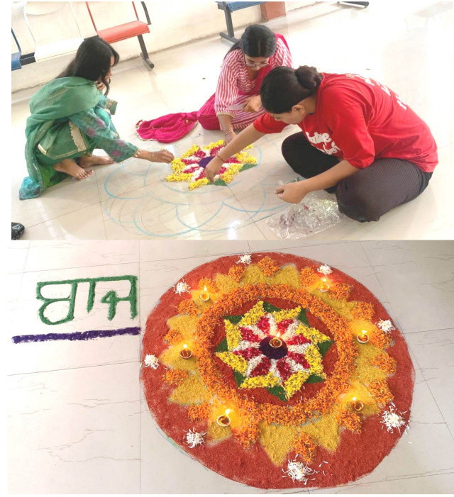 You are currently viewing KMS ਕਾਲਜ ਵਿਖੇ ਦੀਵਾਲੀ ਮੌਕੇ ਰੰਗੋਲੀ ਪ੍ਰਤੀਯੋਗਿਤਾ ਦਾ ਆਯੋਜਨ – ਡਾਇਰੈਕਟਰ ਡਾ. ਮਾਨਵ ਸੈਣੀ