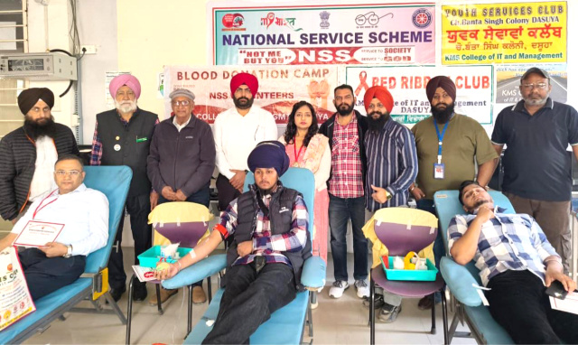Read more about the article KMS ਕਾਲਜ ਵਿਖੇ ਖੂਨਦਾਨ ਅਤੇ ਹੈਲਥ ਕੈਂਪ ਲਗਾਇਆ ਗਿਆ – ਪ੍ਰਿੰਸੀਪਲ ਡਾ.ਸ਼ਬਨਮ ਕੌਰ