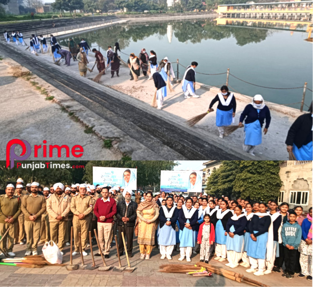 You are currently viewing ਪ੍ਰੋਜੈਕਟ ਅੰਮ੍ਰਿਤ” ਸਵੱਛ ਜਲ ਸਵੱਛ ਮਨ ਤਹਿਤ ਪ੍ਰਾਚੀਨ ਪਾਂਡਵ ਸਰੋਵਰ ਦਸੂਹਾ ਵਿਖੇ ਚਲਾਇਆ ਗਿਆ ਮੈਗਾ ਸਫਾਈ ਅਭਿਆਨ