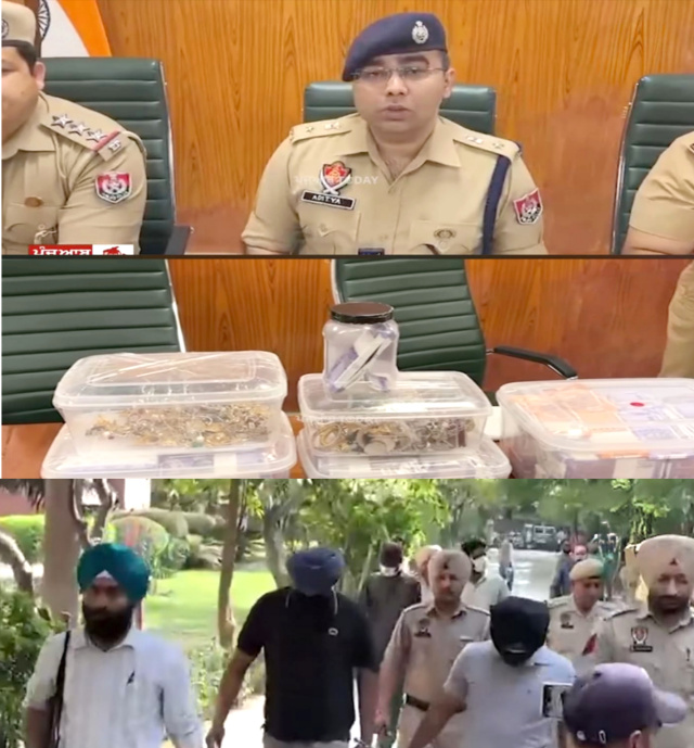 Read more about the article ਨਿਹੰਗਾਂ ਦੇ ਬਾਣੇ ‘ਚ 7 ਕਰੋੜ ਦੀ ਲੁੱਟ ਕਰਨ ਵਾਲੇ 4 ਦੋਸ਼ੀ ਕਾਬੂ – ਪੌਣੇ 2 ਕਰੋੜ ਦੇ ਗਹਿਣੇ ਤੇ 32 ਲੱਖ ਨਕਦ ਬਰਾਮਦ
