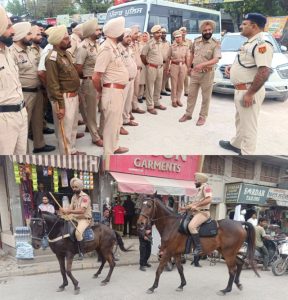 Read more about the article ਪੁਲਿਸ ਦਾ ਤਾਕਤਵਰ ਫਲੈਗ ਮਾਰਚ : SSP ਡਾ. ਮਹਿਤਾਬ ਸਿੰਘ ਦੇ ਨੇਤ੍ਰਿਤਵ ਹੇਠ ਸ਼ਹਿਰ ਵਿੱਚ ਭਰੋਸੇ ਤੇ ਸੁਰੱਖਿਆ ਦਾ ਸੰਦੇਸ਼