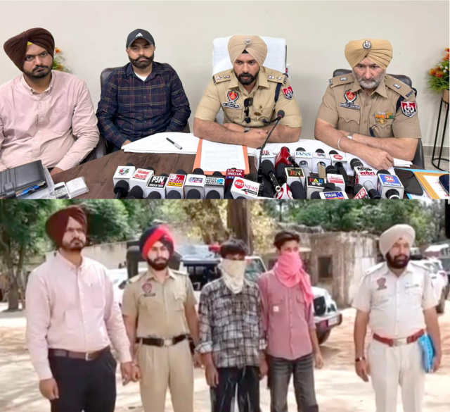 You are currently viewing ਡੇਰਾ ਬਾਬਾ ਨਾਨਕ ‘ਚ ਫਿਰੌਤੀ ਮੰਗਣ ਵਾਲਾ ਗਿਰੋਹ ਬੇਨਕਾਬ, 2 ਨੌਜਵਾਨ ਹਥਿਆਰਾਂ ਸਮੇਤ ਗ੍ਰਿਫਤਾਰ