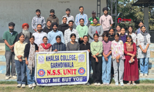 Read more about the article ਖ਼ਾਲਸਾ ਕਾਲਜ ਗੜ੍ਹਦੀਵਾਲਾ ਵਿੱਚ ਇੱਕ ਰੋਜ਼ਾ ਐੱਨ.ਐੱਸ.ਐੱਸ. ਕੈਂਪ ਦਾ ਆਯੋਜਨ
