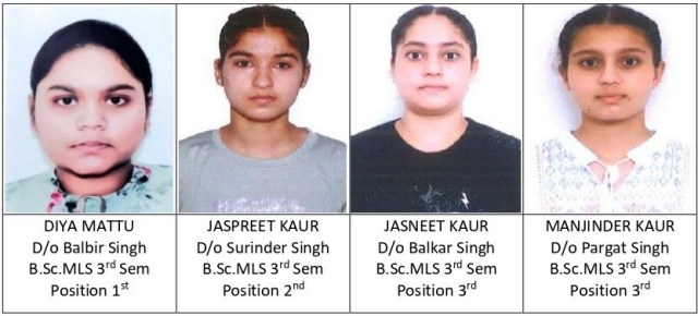 You are currently viewing KMS ਕਾਲਜ ਦੇ ਬੀ.ਐਸ.ਸੀ ਮੈਡੀਕਲ ਲੈਬ ਸਾਇੰਸ ਤੀਸਰੇ ਸਮੈਸਟਰ ਦਾ ਨਤੀਜਾ ਸ਼ਾਨਦਾਰ ਰਿਹਾ : ਪ੍ਰਿੰਸੀਪਲ ਡਾ. ਮਾਨਵ ਸੈਣੀ