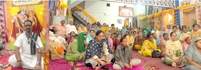 ਭਾਗਵਤ ਕਥਾ ਦੇ ਛੇਵੇਂ ਦਿਨ ਕਥਾਵਾਚਕ ਓਮ ਬਾਵਾ ਨੇ ਦਿੱਤਾ ਨਿਰਮਲ ਮਨ ਅਤੇ ਸੱਚਾਈ ਦਾ ਸੰਦੇਸ਼