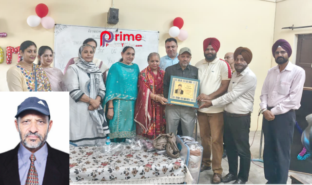 ਸੇਵਾ ਮੁਕਤੀ ਤੇ ਵਿਸ਼ੇਸ਼ – ਲੈਕਚਰਾਰ ਯੁੱਧਵੀਰ ਸਿੰਘ